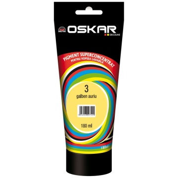 Colorant lavabila 180ml .3 interior/exterior galben auriu OSKAR