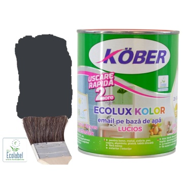 EMAIL 2.5L GRI ANTRACIT RAL7016 PE BAZA DE APA ECOLUX KOLOR LUCIOS