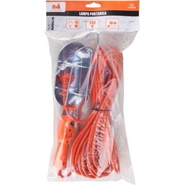 LAMPA PORTABILA CU CARLIG CABLU 10M TM 676058 HONEST