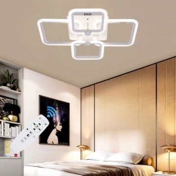 Lustra led 80w telecomanda 4 brate patrate 3 culori dl75l054 - Img 2