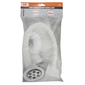 SIFON CADA DUS+VENTIL SI DOP 70*40 RAC FLEXIBIL PREAPLIN 671203 EVOSANITARY