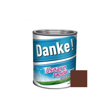 Vopsea alchidica, cu uscare rapida maro roscat 0.75l DANKE