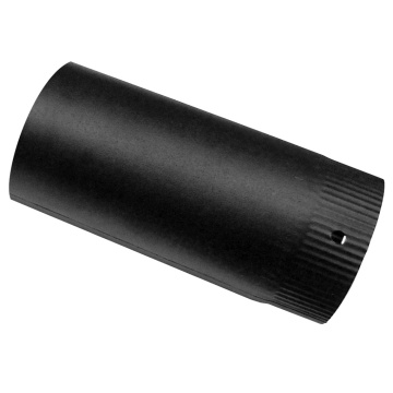 Burlan soba 150mm 0.9m din tabla emailat, negru mat 651807 EVOTOOLS