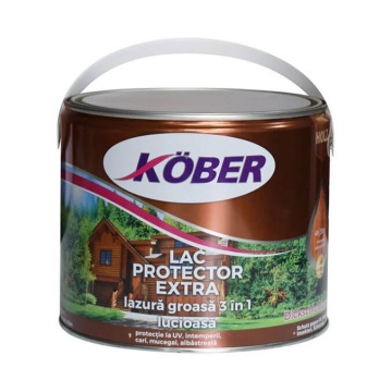 Lac, pentru lemn 2.5l 3 in 1 cires, interior /, exterior protector extra KOBER