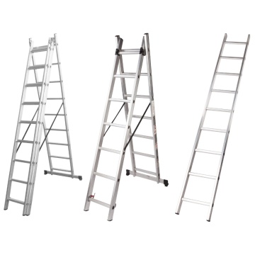 Scara din aluminiu 3 tronsoane 9 trepte h576 647639 EVOTOOLS