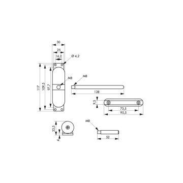 AMORTIZOR AUTOMAT PENTRU USA ALB MAX. 30KG 008922