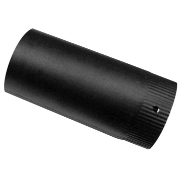 Burlan soba 120mm 0.9m din tabla emailat, negru 651805 EVOTOOLS