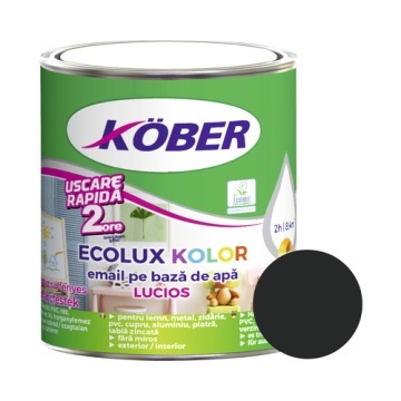 EMAIL 2.5L NEGRU 900 PE BAZA DE APA ECOLUX KOLOR LUCIOS