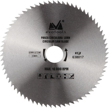 Panza circulara, pentru lemn 230mm 80t ets 638019 EVOTOOLS