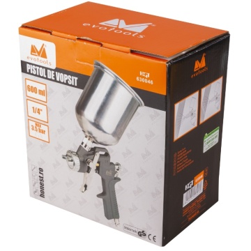 PISTOL DE VOPSIT COMPRESOR 600 ML 3.5BAR ETS 630046 EVOTOOLS