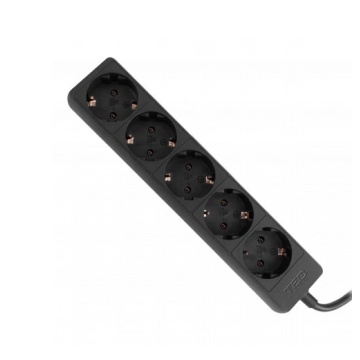 Prelungitor TED 5 prize 3m, negru TED001832
