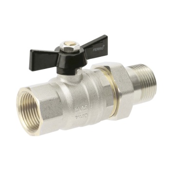 Robinet de trecere, cu sfera fluture olandez pn40 mt 1 ksh3 FERRO
