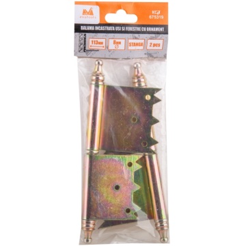 BALAMA INCASTRATA PENTRU USI SI FERESTRE 10*92MM DREAPTA FARA ORNAMENT 675320 EVOTOOLS