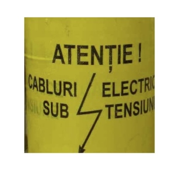 Banda avertizare cabluri electrice 250mm