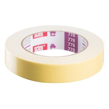 Banda dublu adeziva 25mm*5m, galben 0310-780525 HARDY