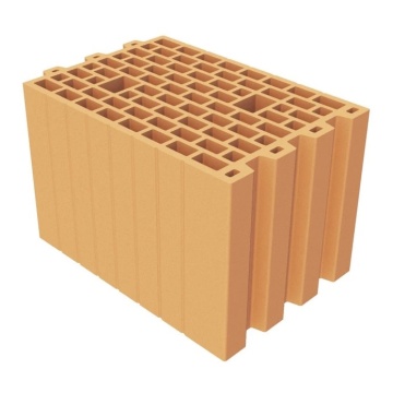 Caramida POROTHERM pth 25 cm robust (375*250*238-60 buc-1.395 mc/palet - 43 buc/mc zidarie)