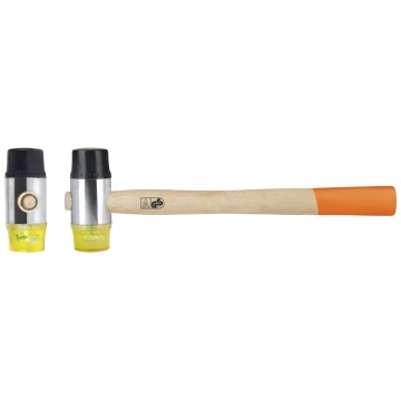 Ciocan de cauciuc/, plastic 35mm, cu coada de lemn 601041 EVOTOOLS