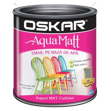 Email 0.6 l matt aqua, gri scandinav OSKAR