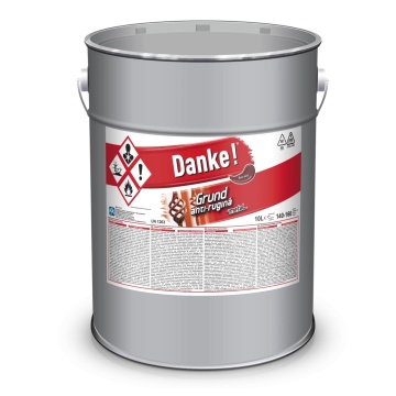 Grund 10l metal, rosu oxid anti-rugina DANKE