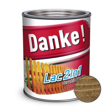 Lac, pentru lemn DANKE 2in1 palisandru 2.5l