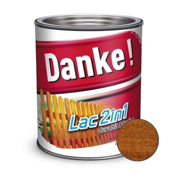 Lac, pentru lemn DANKE 2in1 salcam 0.75l
