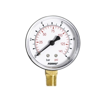 Manometru apa 0-10 bari 1/4 radial m6310r FERRO