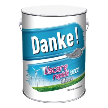 Vopsea alchidica, cu uscare rapida, gri metal 4l DANKE