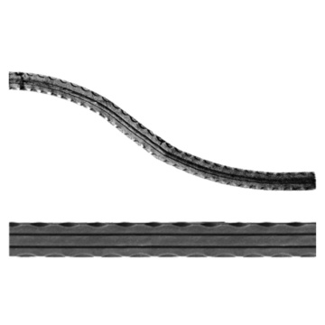 Arcada omega sect 30*5 h 250-300mm amprentat dungi dreapta - 2m 3932430