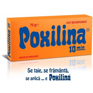 Chit de lipit bicomponent 70g, verde masliniu poxilina st02467 rupeco
