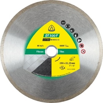 Disc diamantat continuu 125mm, pentru ceramica 325358 dt300f KLINGSPOR