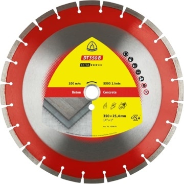 Disc diamantat segmentat beton 350mm 339830 KLINGSPOR dt350b