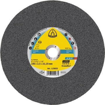 Disc pentru debitat inox 230*2.5mm 123833 KLINGSPOR a36r