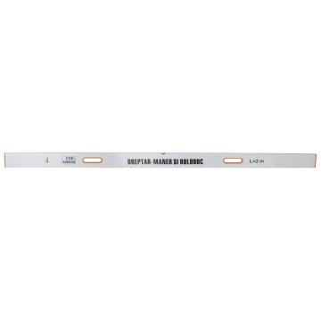 Dreptar doi indicatori+maner aluminiu 1.5m 626029 EVOTOOLS