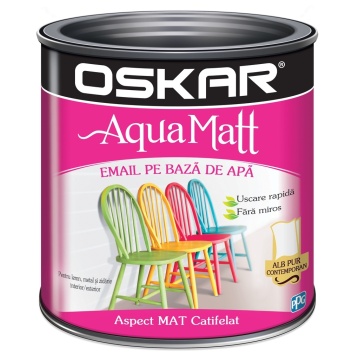 Email 5 l matt aqua, alb contemporan OSKAR