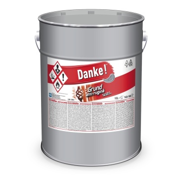 Grund 10l metal, gri anti-rugina DANKE