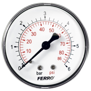 Manometru apa 0-6 bari 1/4 axial m6306a FERRO