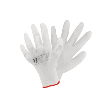 Manusi textil, cu nylon, alb m9 1512-870009/1512-760009 HARDEX