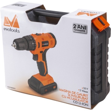MASINA DE GAURIT / INSURUBAT CU 2 ACUMULATORI 18V 680001 EVOTOOLS