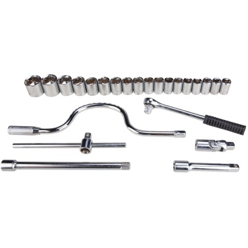 SET CHEI TUBULARE CU ACCESORII 24 PCS 10-32 609011 EVOTOOLS