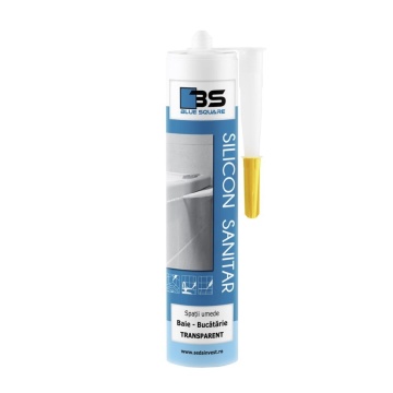 Silicon sanitar transparent 280ml BLUE SQUARE