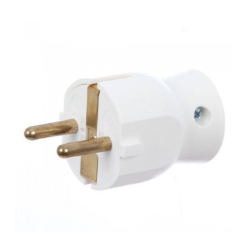 Stecher LEGRAND, alb, cu iesire laterala cp 16a lg050316