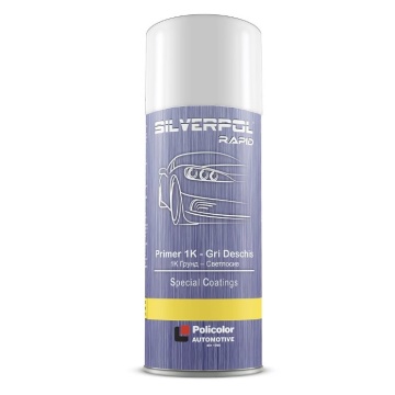 Vopsea spray auto silverpol rapid 400ml primer, gri dschis grundfiller POLICOLOR