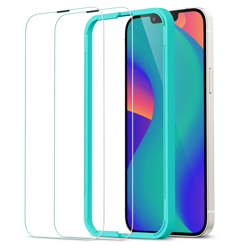 Set 2x] Pellicola in vetro iPhone 14 Plus ESR Tempered Glass, trasparente