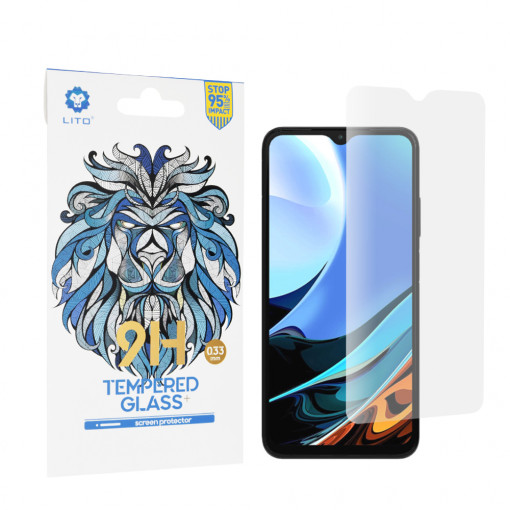 Pellicola in vetro Xiaomi Redmi 9T Lito 9H Tempered Glass, trasparente