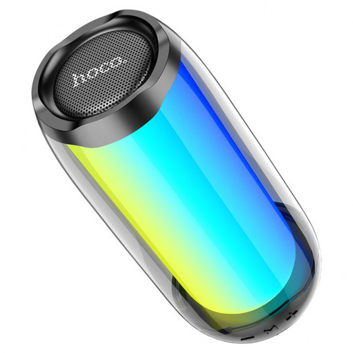 Cassa bluetooth portatile TWS con luci Hoco HC8 RGB, nero