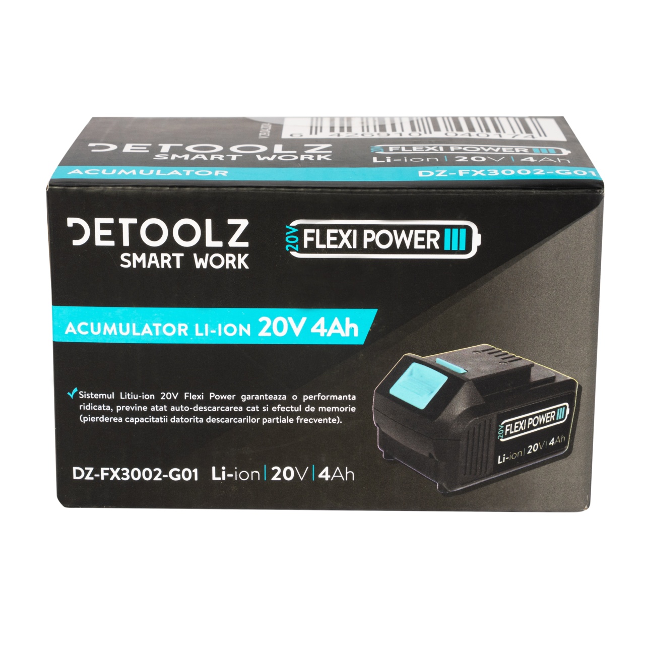 Acumulator Li-Ion, Detoolz, 20V, 4Ah [7]