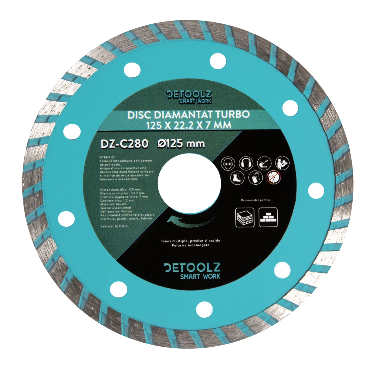 Disc diamantat turbo 125x22.2x7mm [1]