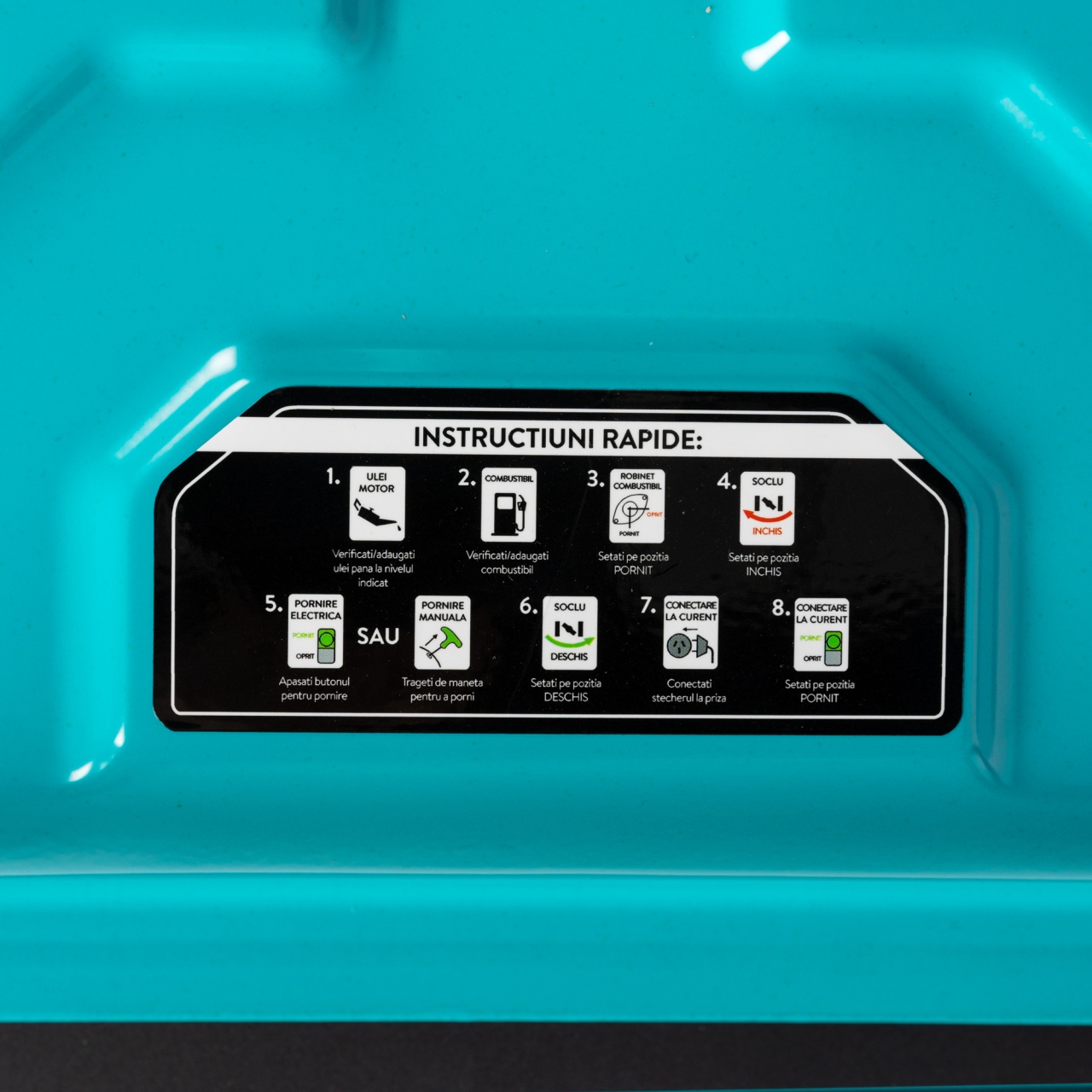 Generator Detoolz 2.5kW 2 prize 230V benzina, 4T, pornire manuala 15L fara roti G01 [17]