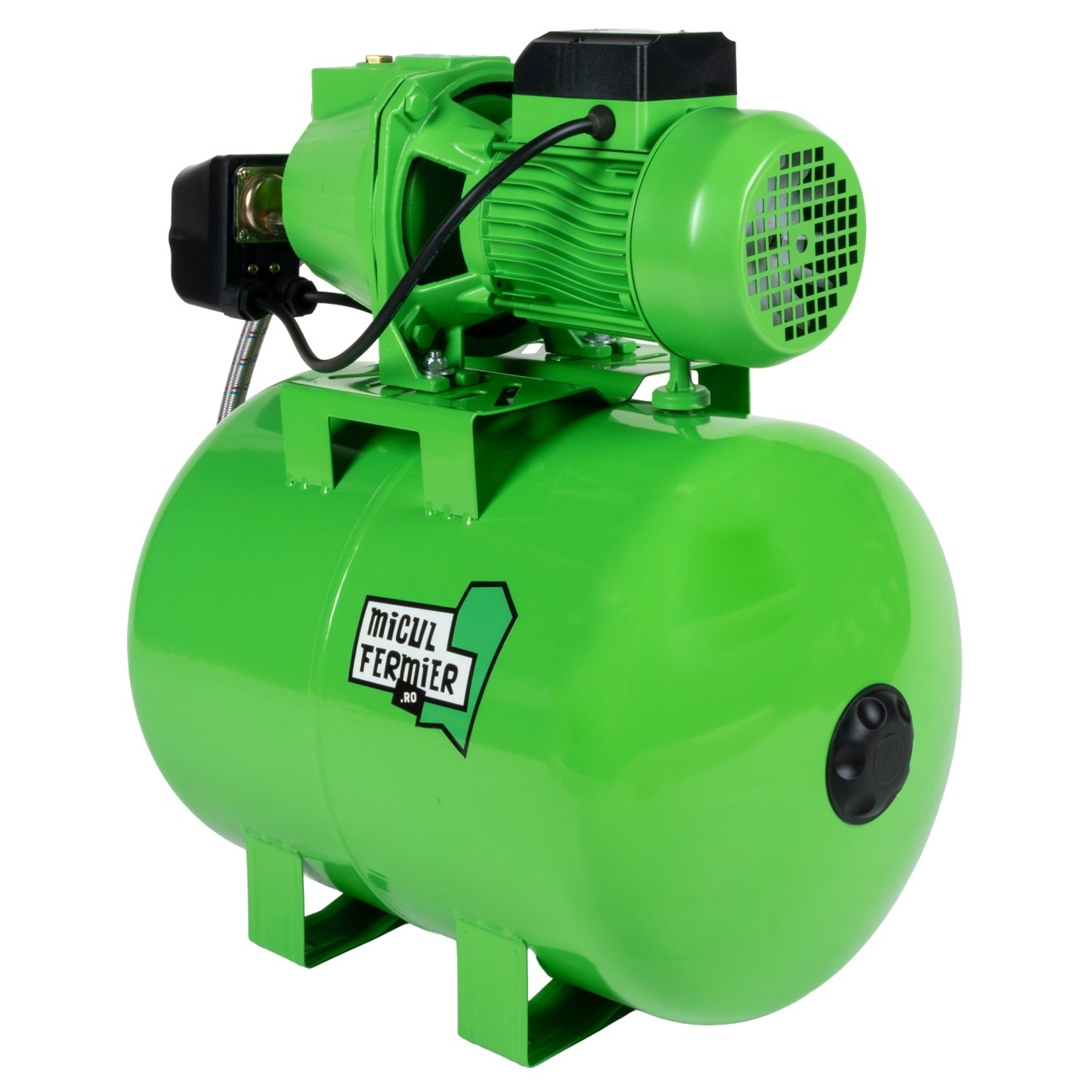 Hidrofor Micul Fermier 1.5 kW, debit maxim 3000l/h, inaltime maxima de pompare 53m, corp pompa fonta, butelie 50L [10]