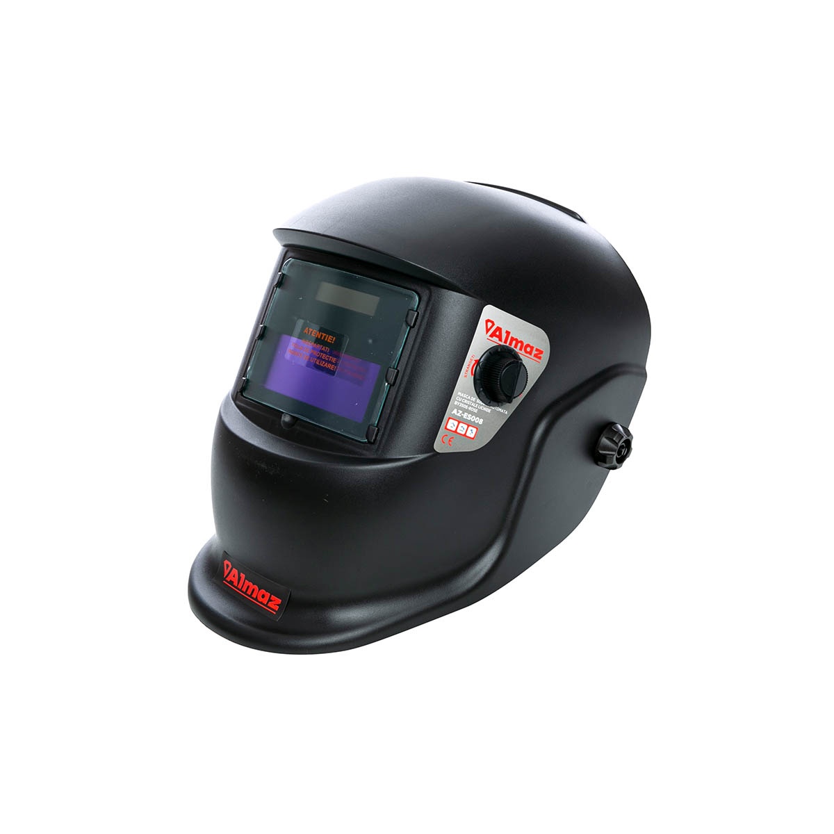 Masca de sudura Almaz, Automata, zona vizualizare 90x35mm, 2 senzori arc sudura, destinata sudura/polizare [1]